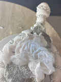 Rose Calcite Flower with Quartz Symbiosis – Blossoming Heart Stone